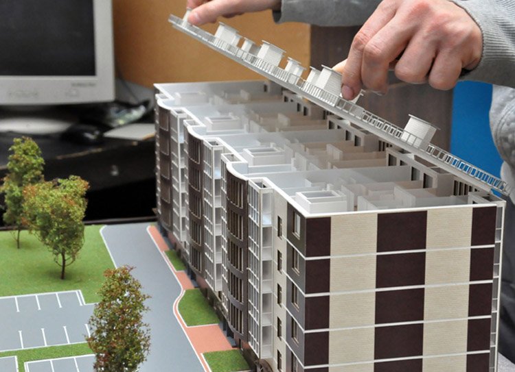 Макет дома со съёмной крышей