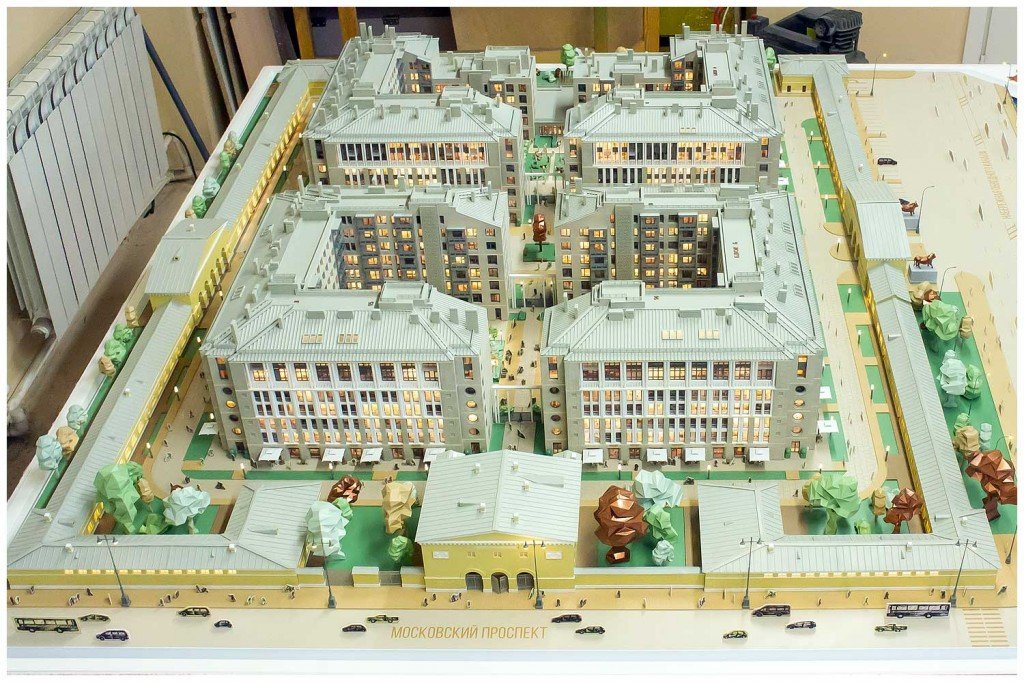Макет ЖК "Московский 65"