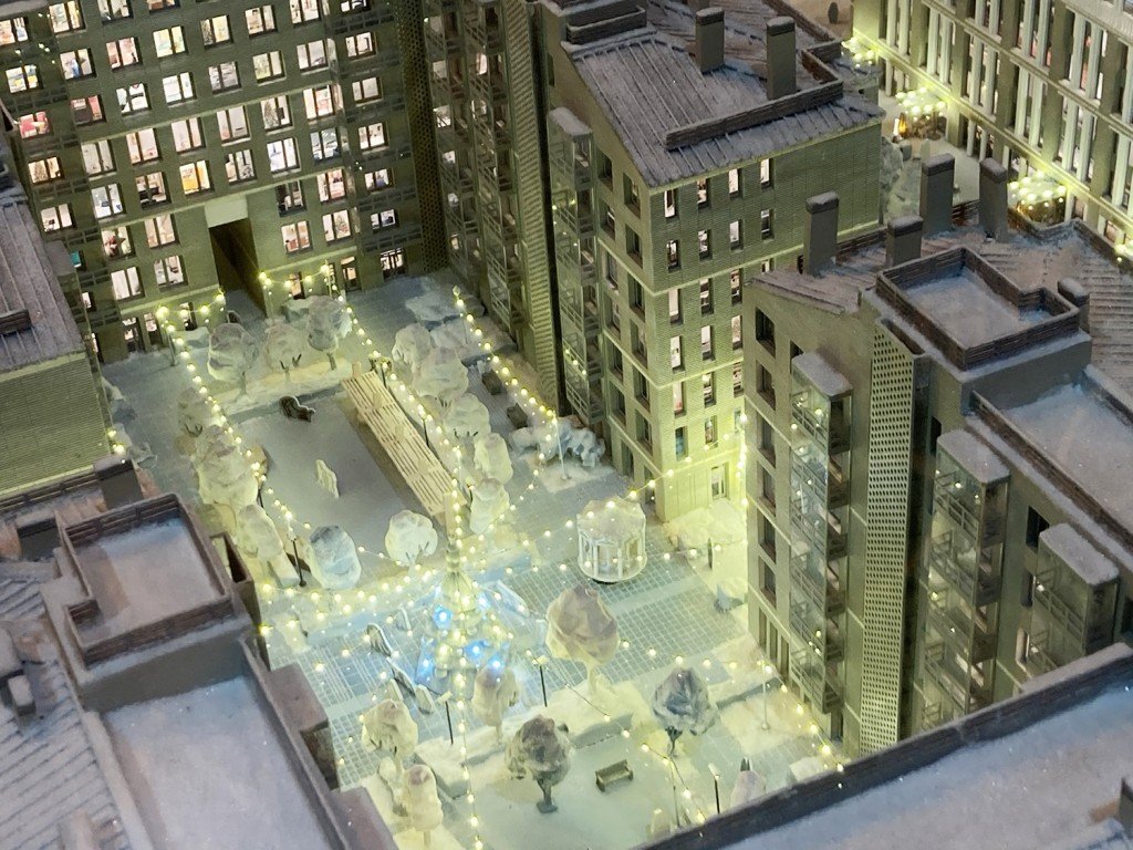 Макет ЖК "Московский 65" (зимний)