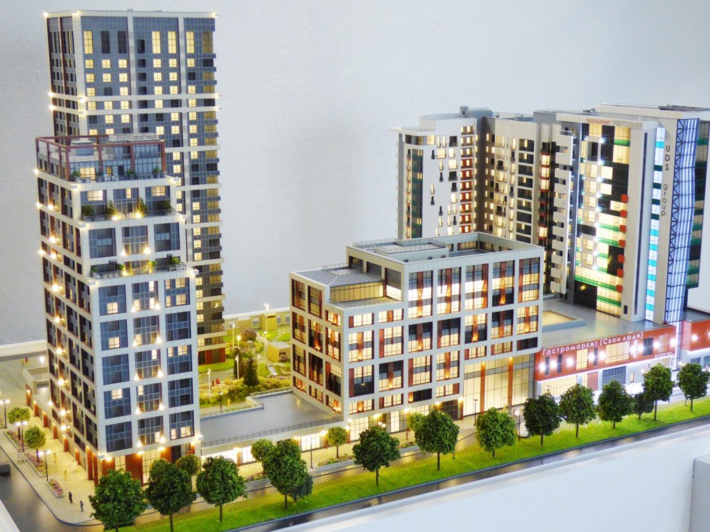 Макет ЖК "Parus Corten"