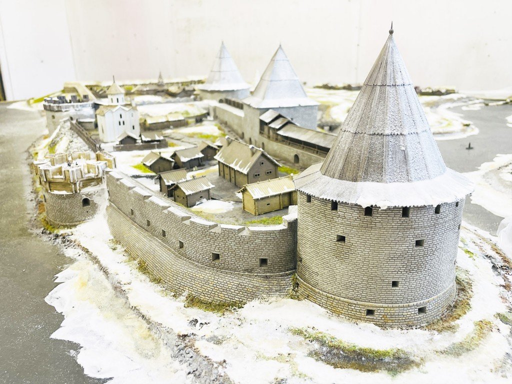 Макет крепости Старая Ладога