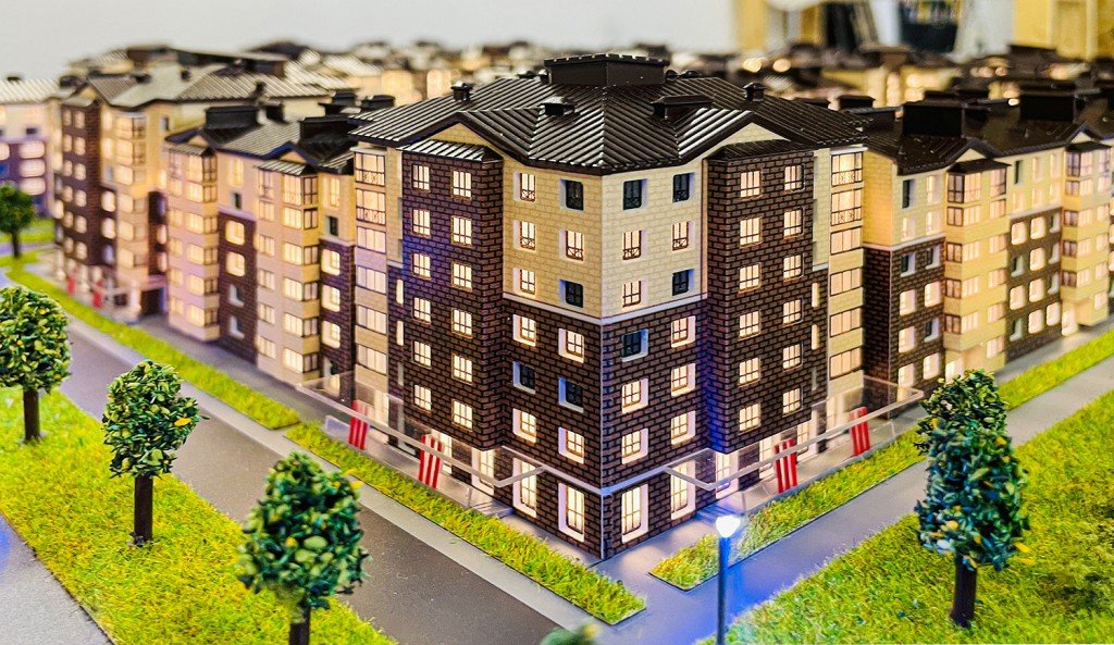 Макет микрорайона