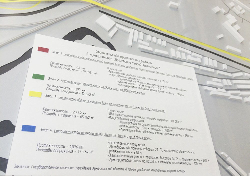 Градостроительный макет Архангельска